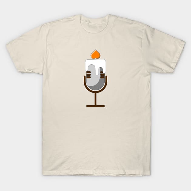 Podcast Candle T-Shirt by Kaos MotivAsik